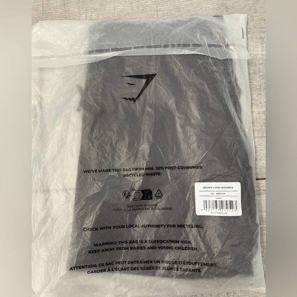 NWT Gymshark Booty Shaping Legacy Logo High Waist Leggings Size XXL / 2XL - Picture 4 of 4